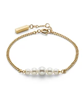 Olivia Burton Cultivated Pearls and Beads Gold Tone Bracelet