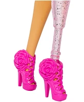 Barbie Deluxe Style 2 Doll in Pink Barbiecore Top and Skirt Set, Black Hair & Prosthetic Leg