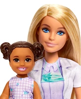 Barbie Dentist Doll with Blonde Fashion Doll, 1 Kid Doll, Medical Doctor Furniture & Accessories