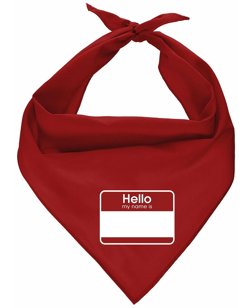 Parisian Pet Hello My Name Is Dog Bandana