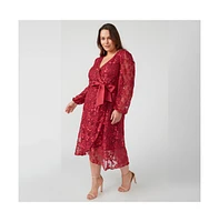 Radiance Glow Floral Mesh Dress
