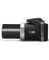 Minolta MN53Z 16MP Fhd Wi-Fi Bridge Camera with 53x Optical Zoom, Black