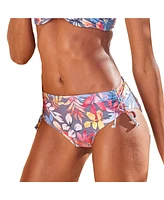 Lascana Women's Tropical Mid Rise Bikini Swimsuit Bottom