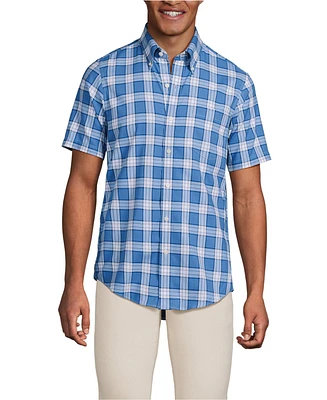 Lands' End Men's Short Sleeve No Iron Twill Shirt