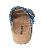 Minnetonka Women's Georgine Buckle Slide Sandals