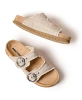 Minnetonka Women's Georgine Buckle Slide Sandals