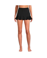 Lands' End Women's Ruffle Hem Mini Swim Skirt