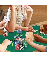 Texas Hold'em Poker Chip Set with 300 Pieces Chips Complete Set for Home or Casino-Style Games