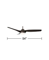 54" Casa Vieja Sierra Emperial Bronze Damp Led Ceiling Fan with Remote - Casa Vieja