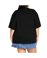 Plus Oversized Angels Tee