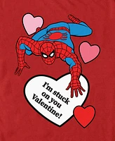 Fifth Sun Men's Spiderman I'm Stuck On You Short Sleeve T-Shirt