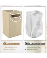 4-Tier Tilt-Out Laundry Hamper with Storage Shelves Space-Saving Organizer for Laundry Room