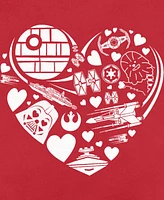 Fifth Sun Men's Star Wars Alderaan Heart Ships Crew Fleece Pullover Sweatshirt
