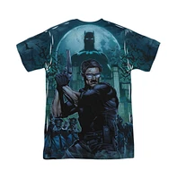 Batman Mens Coming For You (Front/Back Print) Short Sleeve Adult Poly Crew Tee / T-Shirt