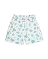Hope & Henry Girls' Pull-On Cinched Waist Linen Short