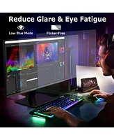 XGaming 24 Inch Monitor 1080P 100Hz, Fhd Frameless Computer Monitor, 99% sRGB, Hdmi Vga Display, Built-in Speakers, Low Blue Light Screen for Gaming/H