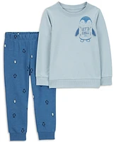 Carter's Toddler Boys Penguin Sweatshirt & Pants, 2 Piece Set