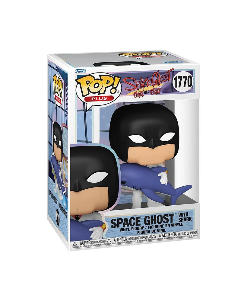 Funko Cartoon Network Pop Plus Space Ghost Figure with Shark