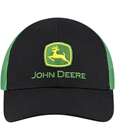 John Deere Toddler Black John Deere Trucker Adjustable Hat