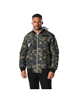 The Wild Collective Men's and Women's Camo Memphis Grizzlies Full-Zip Hoodie Bomber Jacket