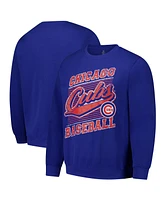 Stitches Men's Royal Chicago Cubs Pullover Sweatshirt