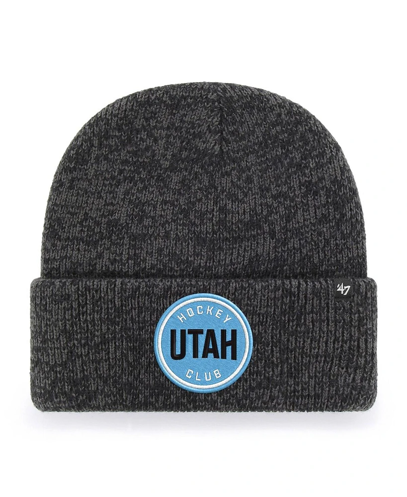 '47 Brand Men's Black Utah Hockey Club Brain Freeze Cuffed Knit Hat