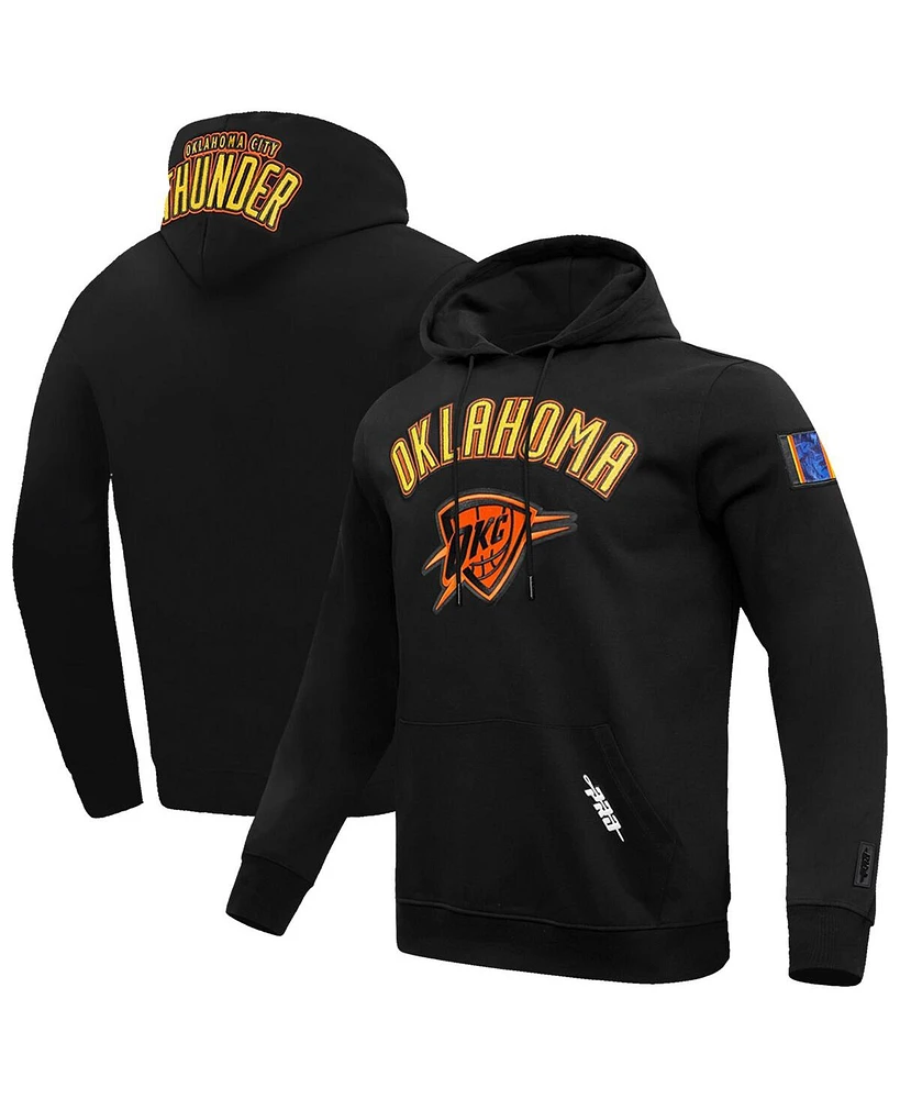 Pro Standard Men's Black Oklahoma City Thunder 2024/25 Edition Chenille Applique Pullover Hoodie