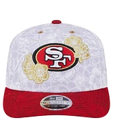 New Era Men's White/Scarlet San Francisco 49ers Aapi Apex Collection Floral 9SEVENTY Stretch-Snap Hat