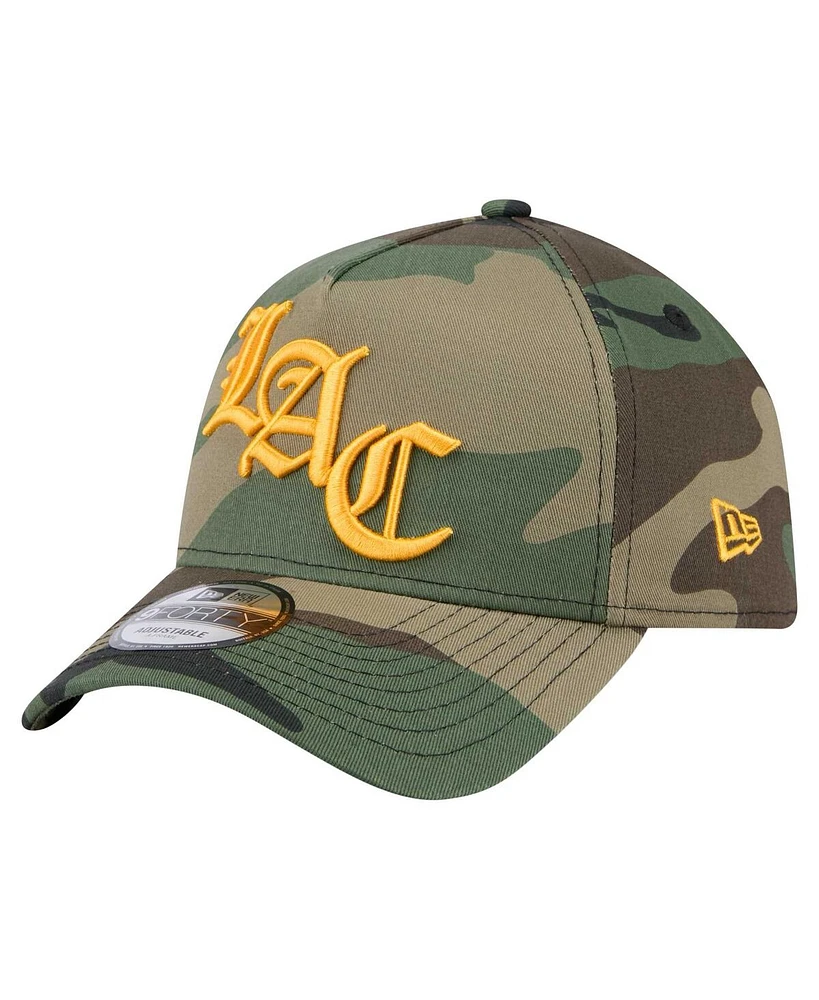 New Era Men's Camo Los Angeles Chargers Mystic Camo A-Frame 9FORTY Adjustable Hat