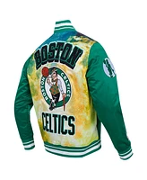 Pro Standard Men's Kelly Green Boston Celtics Sublimated Satin Full-Snap Jacket