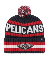 '47 Brand Men's Navy New Orleans Pelicans Bering Cuffed Knit Hat with Pom