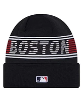 New Era Men's Navy Boston Red Sox Authentic Collection Cuffed Knit Hat