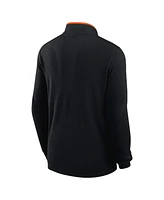 Nike Men's Black Oklahoma State Cowboys Coaches Courtside Basketball Victory Performance Quarter-Zip Sweatshirt