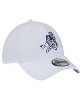 New Era Men's White Dallas Cowboys Throwback 39THIRTY Flex Hat