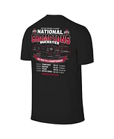 The Victory Men's Black Ohio State Buckeyes College Football Playoff 2024 National Champions Tour T-Shirt