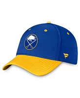 Fanatics Men's Royal/Gold Buffalo Sabres Authentic Pro Rink Two-Tone Flex Hat