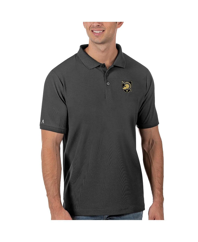 Antigua Men's Anthracite Army Black Knights Legacy Pique Polo