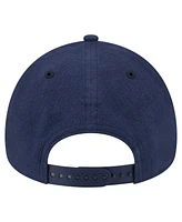 New Era Men's Navy Chicago Cubs Moleskin A-Frame 9FORTY Adjustable Hat