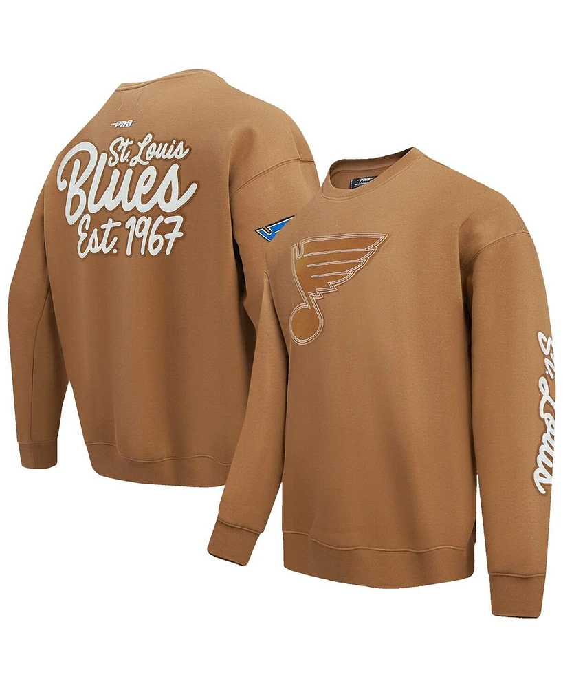 Pro Standard Men's Brown St. Louis Blues Paint the City Pullover Sweatshirt