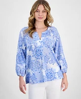 Nautica Jeans Women's Printed Cotton Top