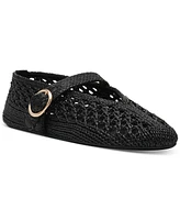 Steve Madden Women's Alara Raffia Mary Jane Flats