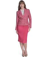 Tommy Hilfiger Women's Double-Breasted Tweed Blazer