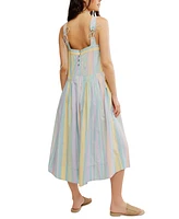 Free People Women's Primavera Striped Midi Dress