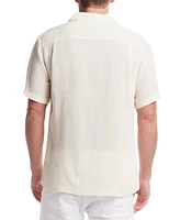 Weatherproof Vintage Men's Airtex Regular-Fit Textured Button-Down Camp Shirt