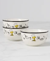 Lenox Chef Snoopy Porcelain Mini Bowls, Set of 3
