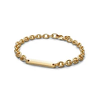 Pandora 14K Gold Plated Engravable Bar Link Bracelet