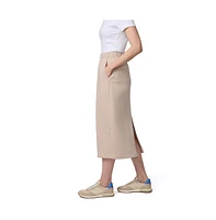 Fleece Midi Pull-On Skirt