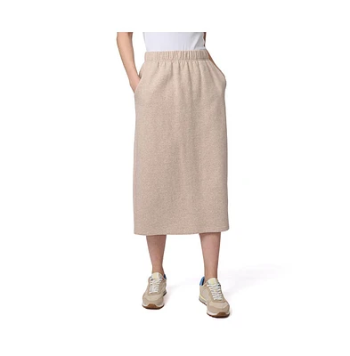 Fleece Midi Pull-On Skirt