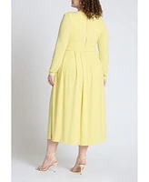 Eloquii Plus Eupalette Dress With Pleats