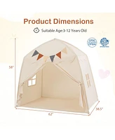 Kids Play Tent Bed with String Lights Extra Large Playhouse